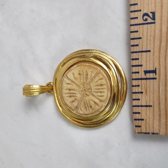 Matte Gold Necklace/Pendant Bundle 3pc Set - Picture 11 of 12